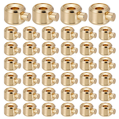 60Pcs Brass Crimp Beads KK-HY0004-19-1