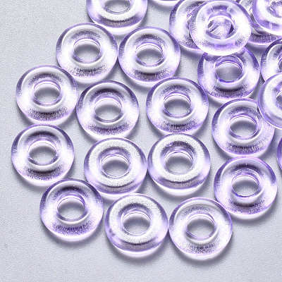 Transparent Spray Painted Glass Beads GLAA-S190-003A-02-1