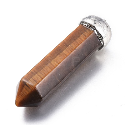 Natural Mixed Gemstone Pointed Big Pendants G-F689-03-P-1