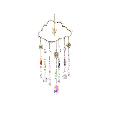 Metal Hanging Ornaments PW-WGAA007-02-1
