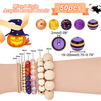1 Set 12 Styles Resin Beads Set RESI-PH0001-98E-1