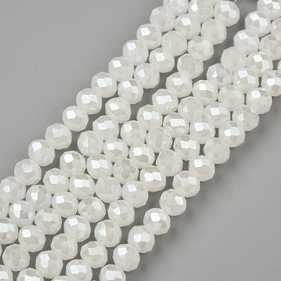 Electroplate Glass Beads Strands EGLA-A034-J6mm-A08-1