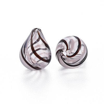 Transparent Handmade Blown Glass Globe Beads GLAA-T012-04-1