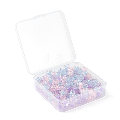 195Pcs 3 Colors Transparent Acrylic Beads TACR-FS0001-06-1