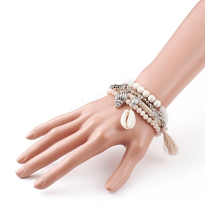 4Pcs Stretch Bracelets BJEW-JB05885-1