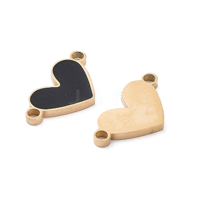 Ion Plating(IP) 304 Stainless Steel Enamel Connector Charms STAS-P339-10G-02-1