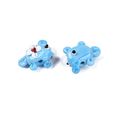 Handmade Lampwork Bumpy Beads Strands LAMP-T021-25D-1