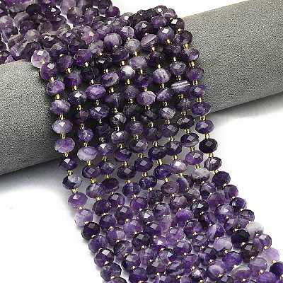 Natural Amethyst Beads Strands G-P573-A31-01-1