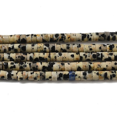 Natural Dalmatian Jasper Beads Strands G-E612-A01-A-1