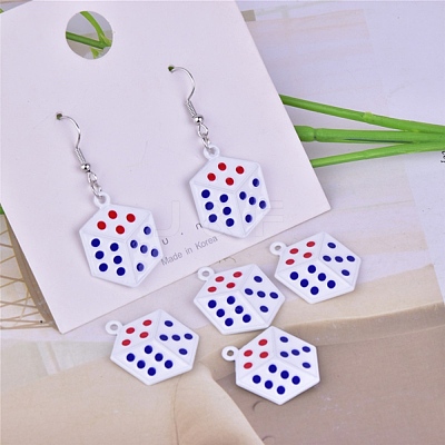 Spray Painted Alloy Pendants LS-ENAM-I052-01-1