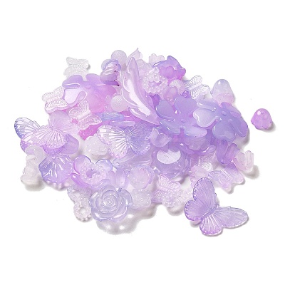 Imitation Jelly Acrylic Beads OACR-H039-02F-1