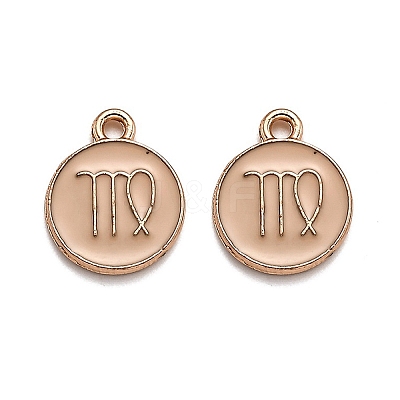 Alloy Enamel Pendants ENAM-S124-01A-10B-1