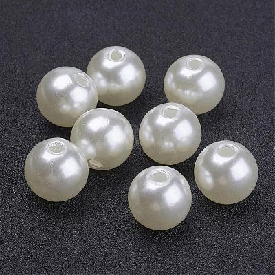 Imitated Pearl Acrylic Beads PACR-10D-12-1
