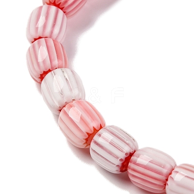 Handmade Lampwork Chevron Beads Strands LAMP-K041-01B-19-1