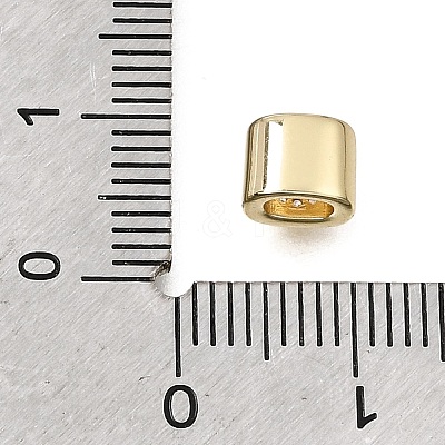 Brass Micro Pave Clear Cubic Zirconia Beads CU-CBAA19F-01G-D-1