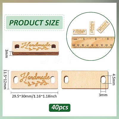 40Pcs Wood Knitting DIY-BC0013-78-1