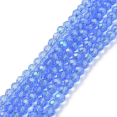 Electroplate Glass Beads Strands EGLA-A034-T10mm-L04-1