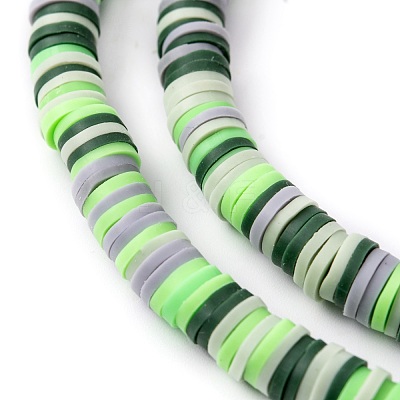 Handmade Polymer Clay Beads Strands CLAY-R089-6mm-T02B-27-1