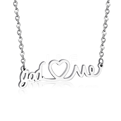 Stainless Steel Pendant Necklaces JN071A-X-1