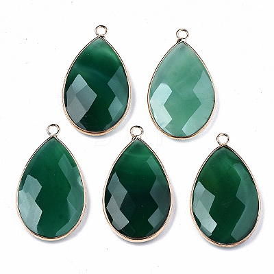 Natural Agate Pendants X-G-S359-195A-1