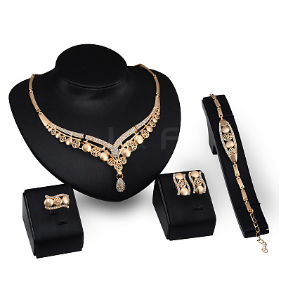 Alloy Rhinestone Jewelry Sets FS-WGB897F-01-1