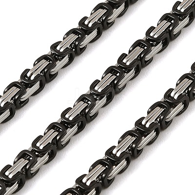304 Stainless Steel Byzantine Chains SA-E001-20BP-B-1