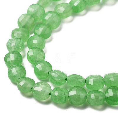 Natural Dyed White Jade Beads Strands G-C179-A6mm-05-1