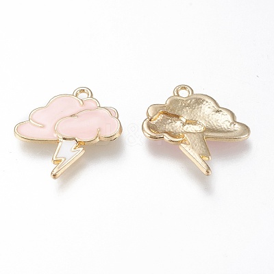 Alloy Enamel Pendants ENAM-M043-01G-03-RS-1