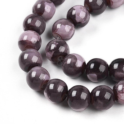 Baking Paint Glass Beads X1-DGLA-N003-10mm-C09-1