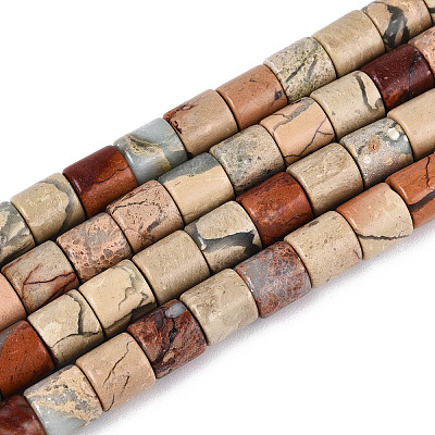 Natural Shoushan Stone Beads Strands G-T141-92A-1