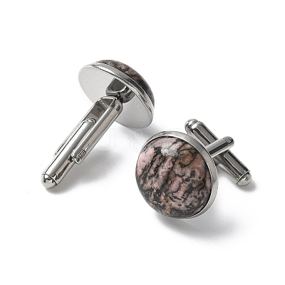 304 Stainless Steel Cuff Buttons G-C185-02P-40-1