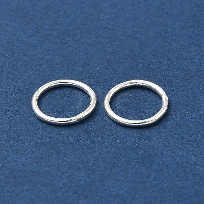 Eco-Friendly Brass Round Rings KK-M165-10mm-02S-RS-1