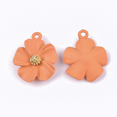 Spray Painted Alloy Pendants PALLOY-N0147-03B-1