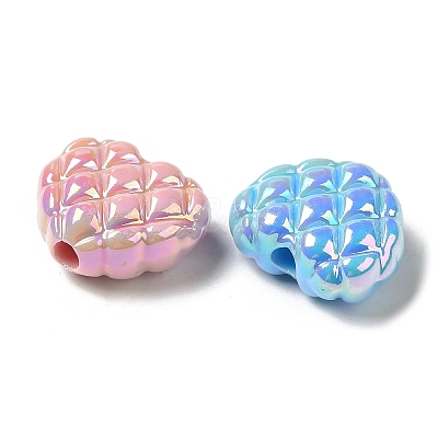 Opaque Acrylic Waffle Beads X-MACR-D025-05-1