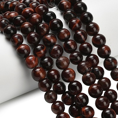 Natural Tiger Eye Beads Strands G-F591-18-8mm-07-1