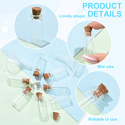 50Pcs Glass Jar Glass Bottles Bead Containers DIY-YW0017-27-1