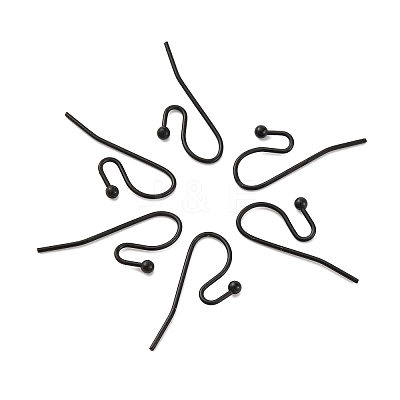 304 Stainless Steel Earring Hooks Ion Plating(IP) STAS-L211-14-B-1