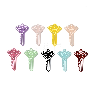 Opaque Acrylic Pendants OACR-I025-01-1