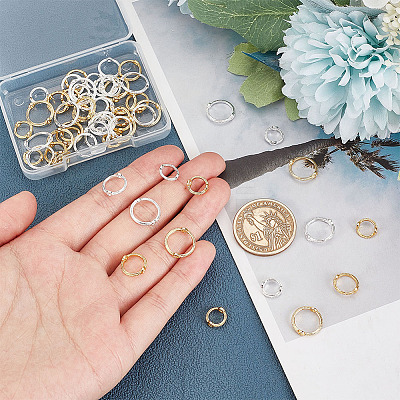 60Pcs 6 Style Alloy Bead Frame FIND-PH0007-52-1