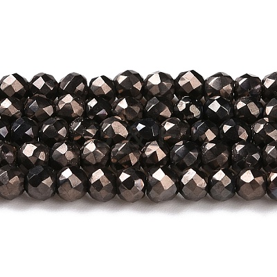 Electroplate Glass Beads Strands GLAA-H021-01B-FP06-1