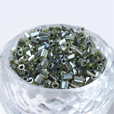 Transparent Two Cut Glass Seed Beads SEED-Q022-2224-1