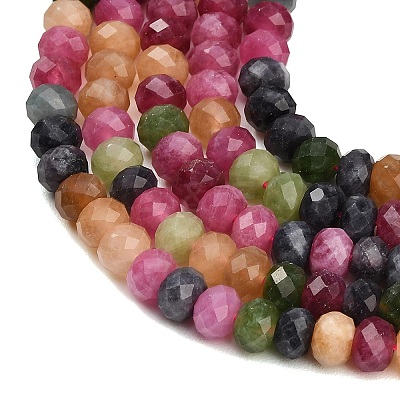 Faceted Dyed Natural White Jade Beads Strands GG-CBAE966-01A-F-1