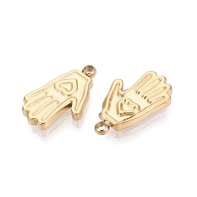 304 Stainless Steel Charms STAS-N125-25B-G-1
