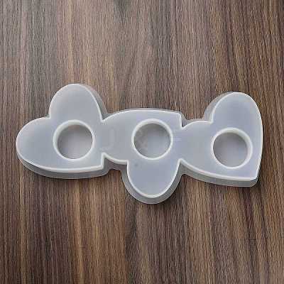 DIY Heart Candlesticks Silicone Molds DIY-G113-10B-1