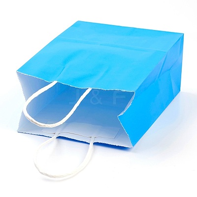 Pure Color Kraft Paper Bags AJEW-G020-C-01-1
