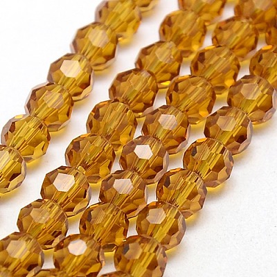 Glass Beads Strands EGLA-J042-8mm-04-1