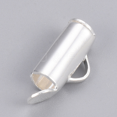 Brass Slide On End Clasp Tubes KK-Q747-11C-S-1