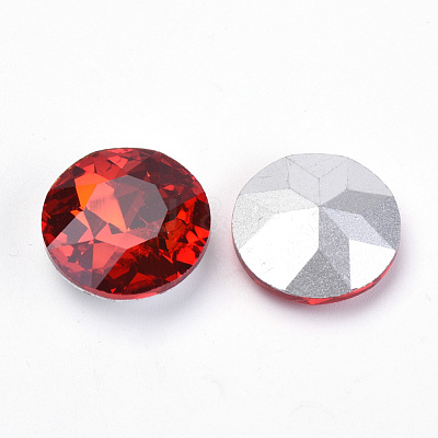 Pointed Back Glass Rhinestone Cabochons RGLA-T029-8mm-05-1