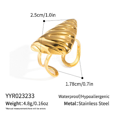 304 Stainless Steel Cuff Rings QT5422-2-1