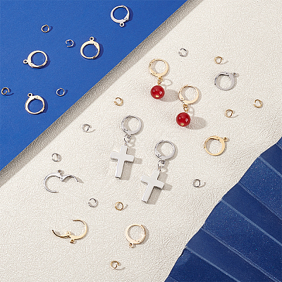 100Pcs 304 Stainless Steel Leverback Earring Findings STAS-PH0007-03-1